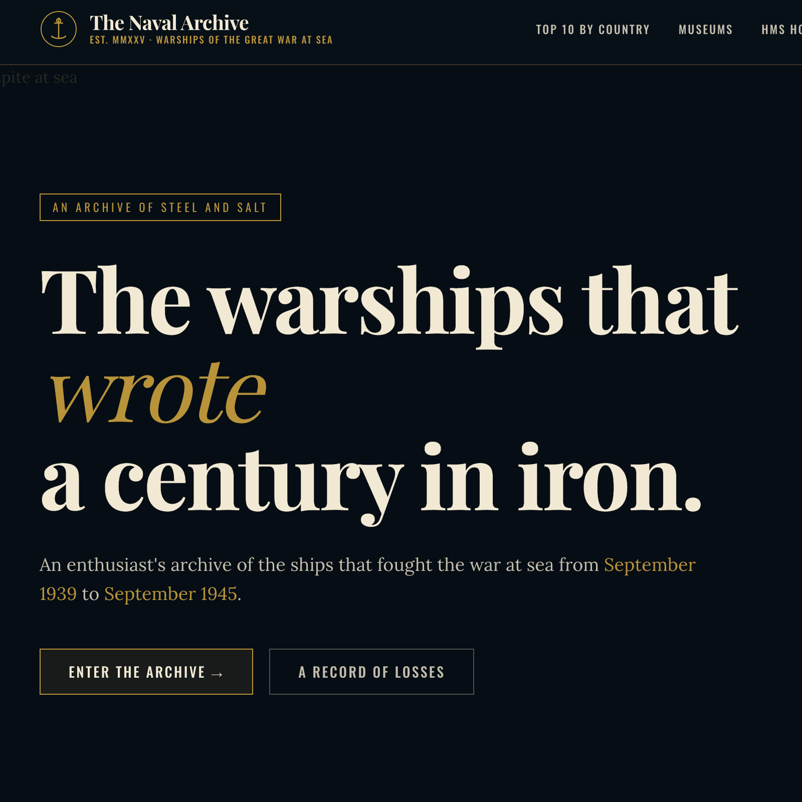 Building: The Naval Archive