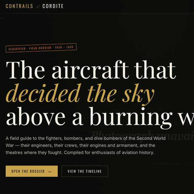 blog_hero_Building: Contrails & Cordite